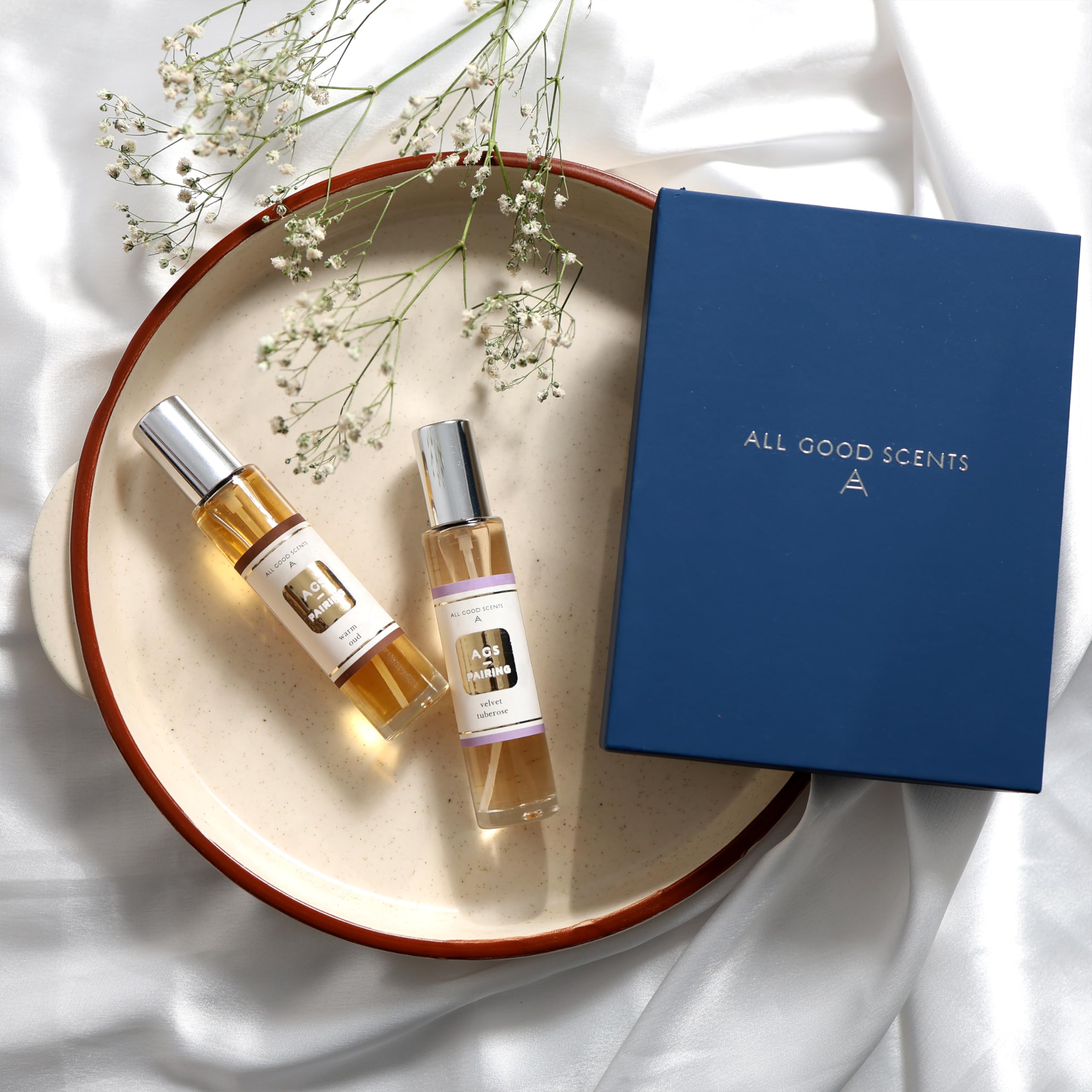 AGS Pairing Opulence Blend|Perfume Gift Set for Couple | Long Lasting Perfume | Premium Luxury Fragrance Scent | Warm Oud & Velvet Tuberose