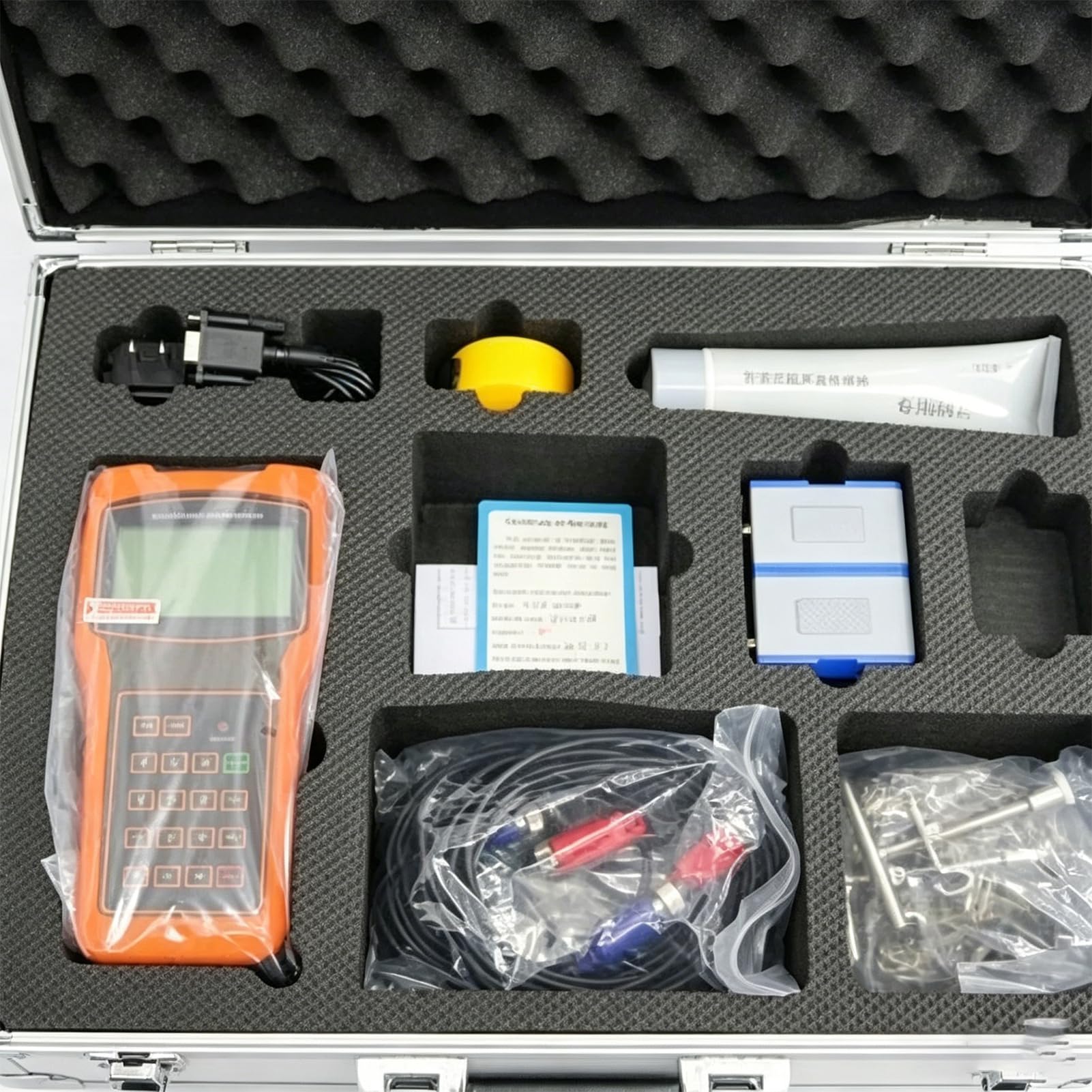 Medidor De Flujo UltrasóNico PortáTil, TUF-2000H, PrecisióN ±1% con Registrador De Datos, Medidor De Flujo De Agua LíQuida, Transductor EstáNdar, Rango De MedicióN DN15MM-100MM