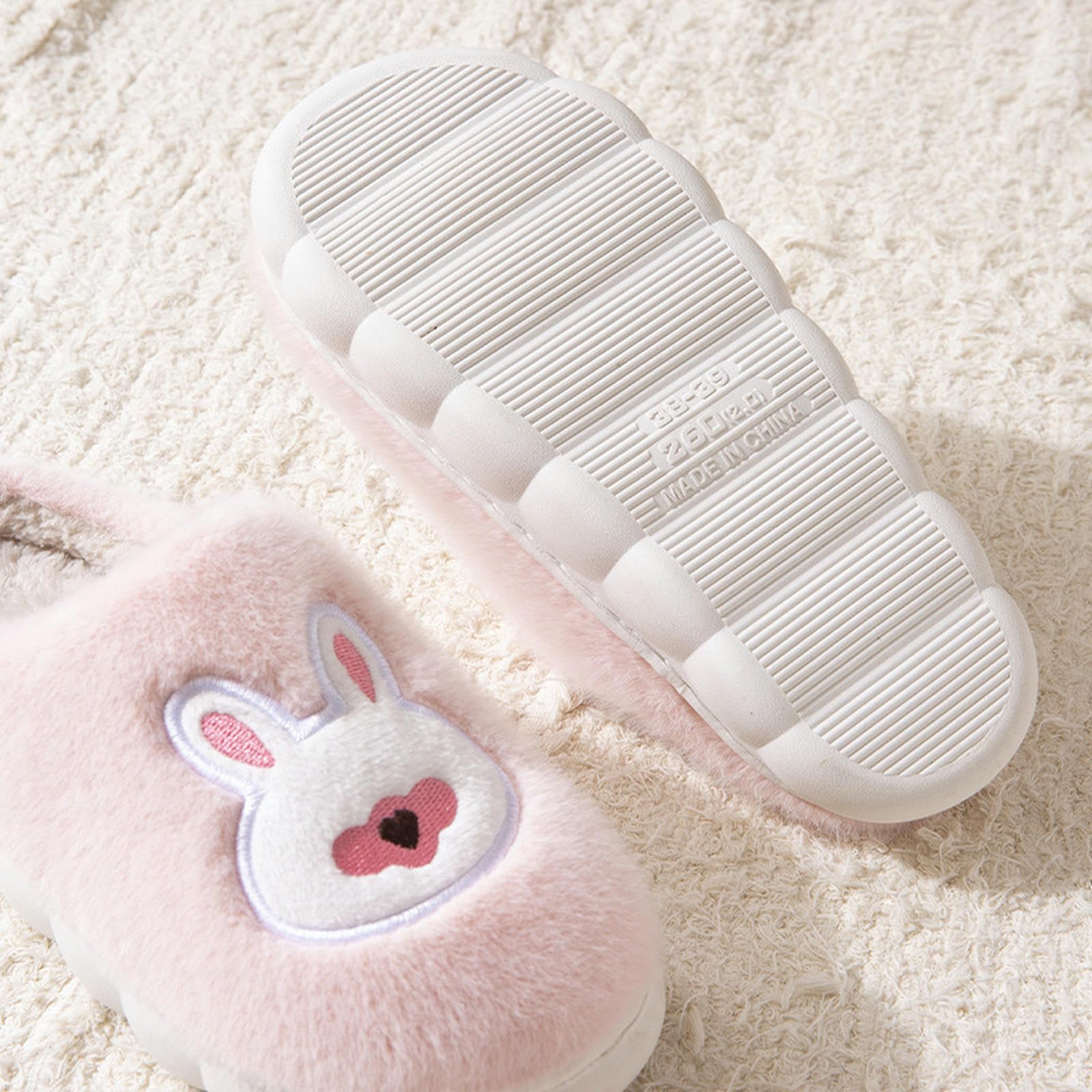 Pantofole Pantofole da Uomo Fluttuanti Pantofole Calde per Donne, Pantofole Accoglienti E Antissche Invernali Invernali-beige-40-41