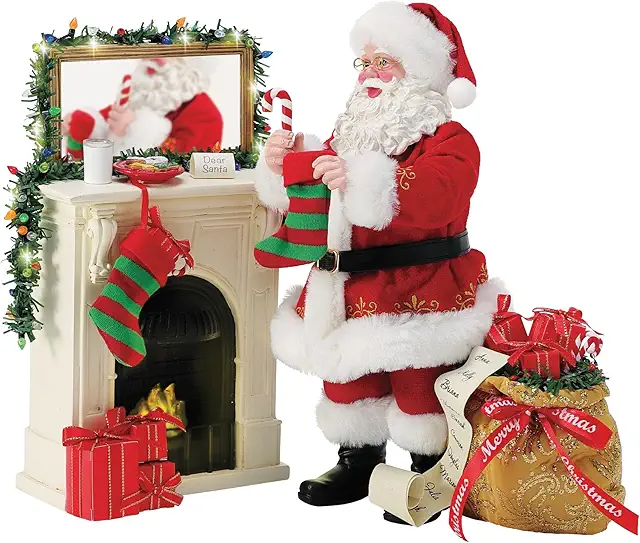 St Nicholas Figurine: Department 56 Possible Dreams Santa Visit