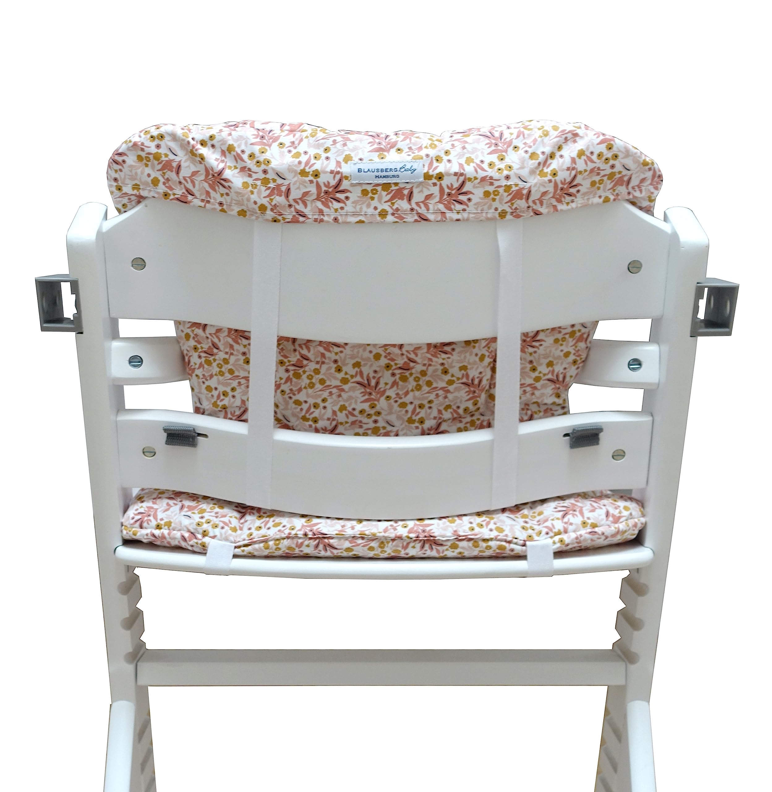 Blausberg Baby - Timba Sitzkissen Set ABWASCHBAR für Safety 1st Hochstuhl - Blumenwiese Rosa Beige
