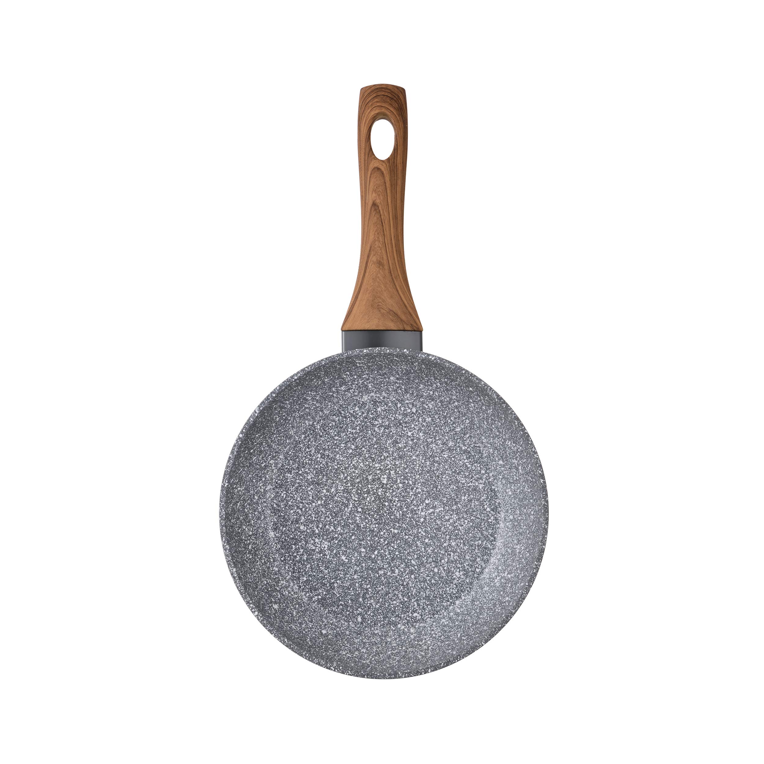 Bateria de cocina 7 piezas SAN IGNACIO Faro, acero inoxidable, con juego sartenes (18/22 cm) y grill 28x28 cm SAN IGNACIO Daimiel en aluminio forjado