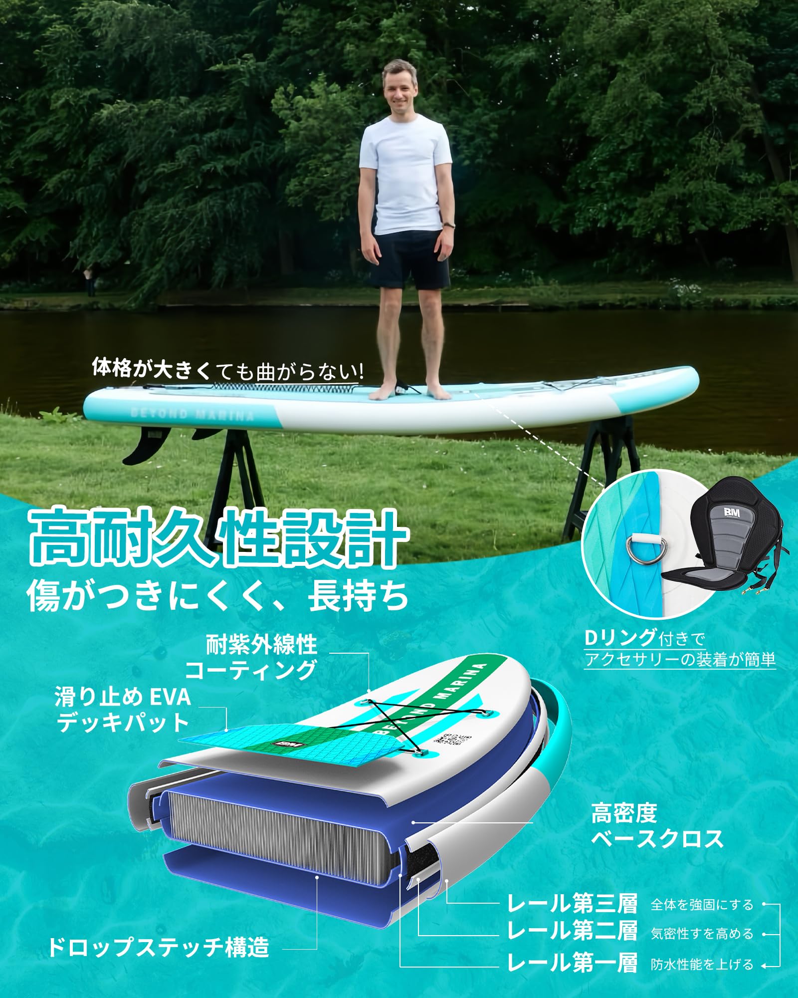 Amazon | Beyond Marina supボード スタンドアップパドルボード