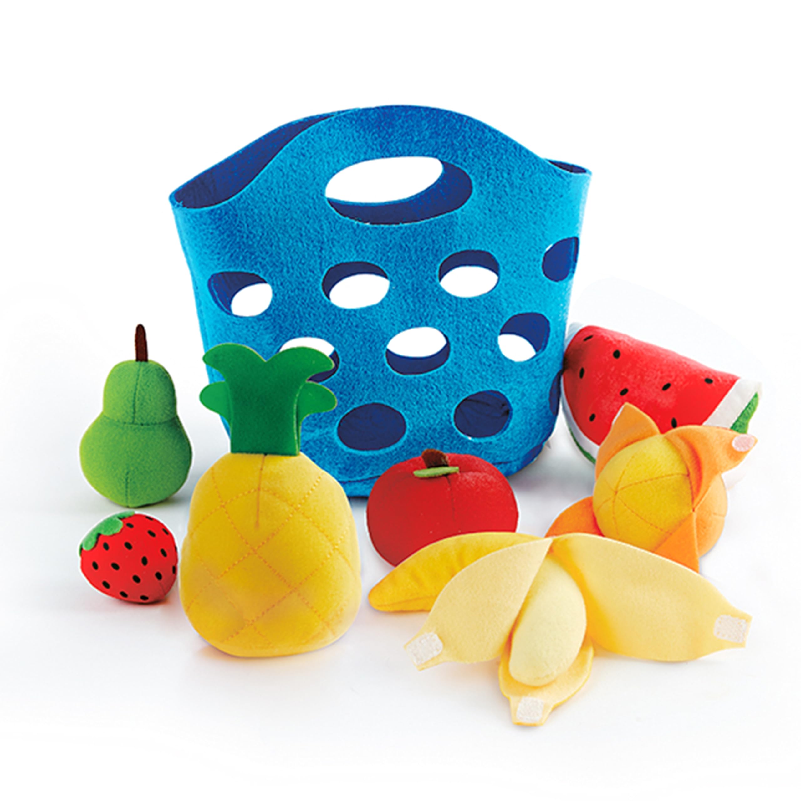 Hape E3169 Fruit Basket - Soft Food Accessories - Suitable for 18 months and up, Green