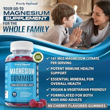 Purely Optimal Magnesium Citrate Gummies - Calm, Sleep & Digestion