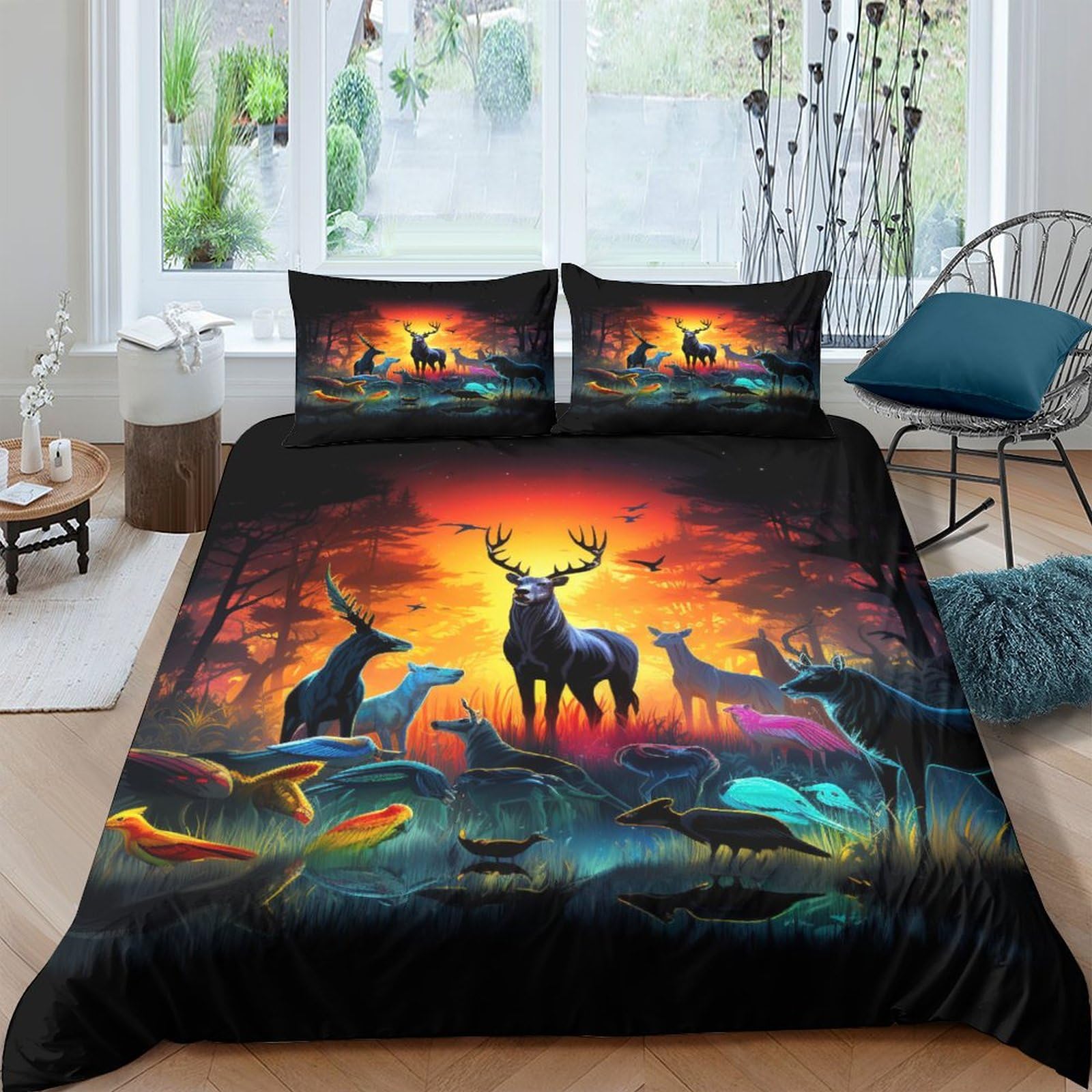 Stampato in 3D Pronipote tibetano Copertina Stampata Microfibra Disegnata Biancheria Da Letto Ipoallergenico Con 2 Federe,King（220x240cm）, Per Ragazzi Adulti
