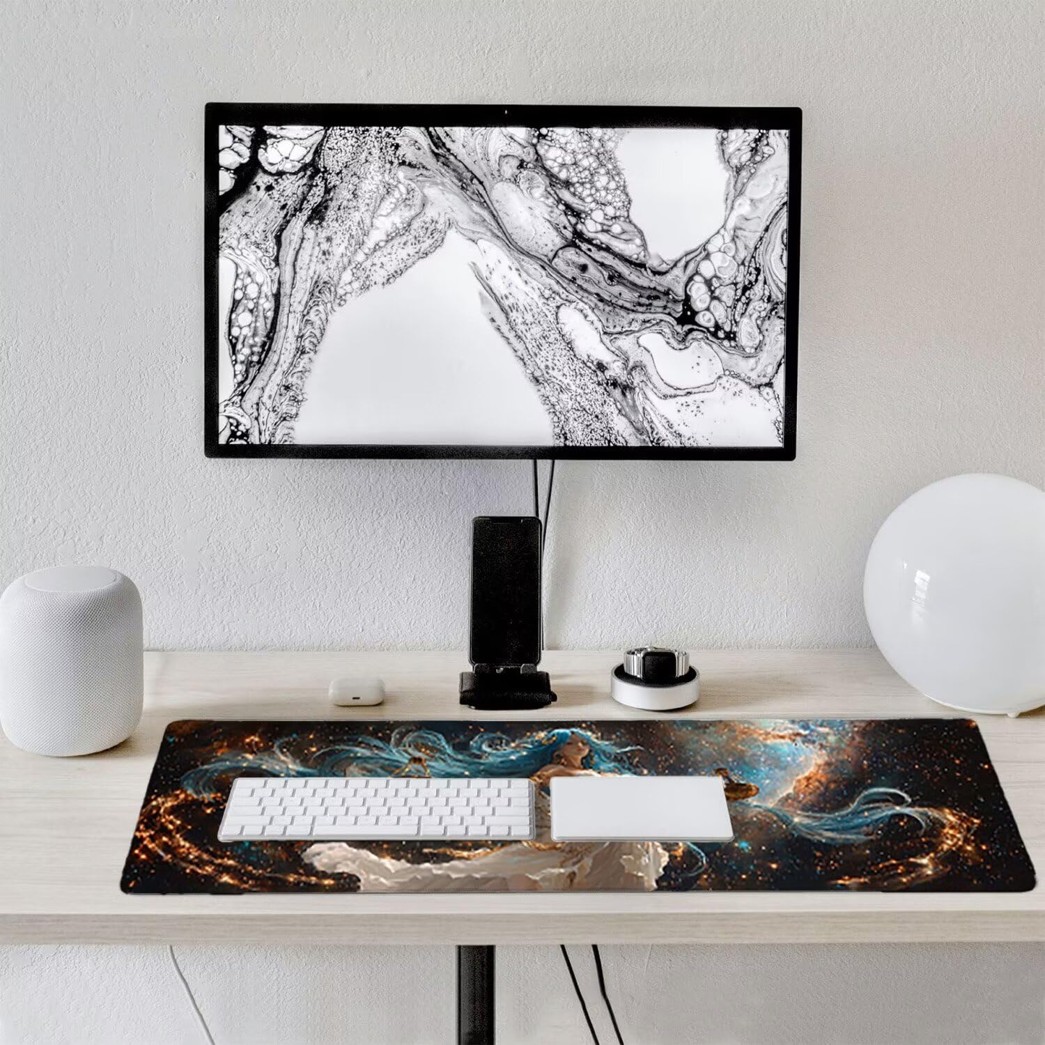 Podkładka pod mysz dla graczy, XXL, 1200 x 400 mm, wodoodporna i antypoślizgowa, duża podkładka na stół do biura i domu, poprawia precyzję i prędkość, akcesoria do gier (piękne kobiety) V559