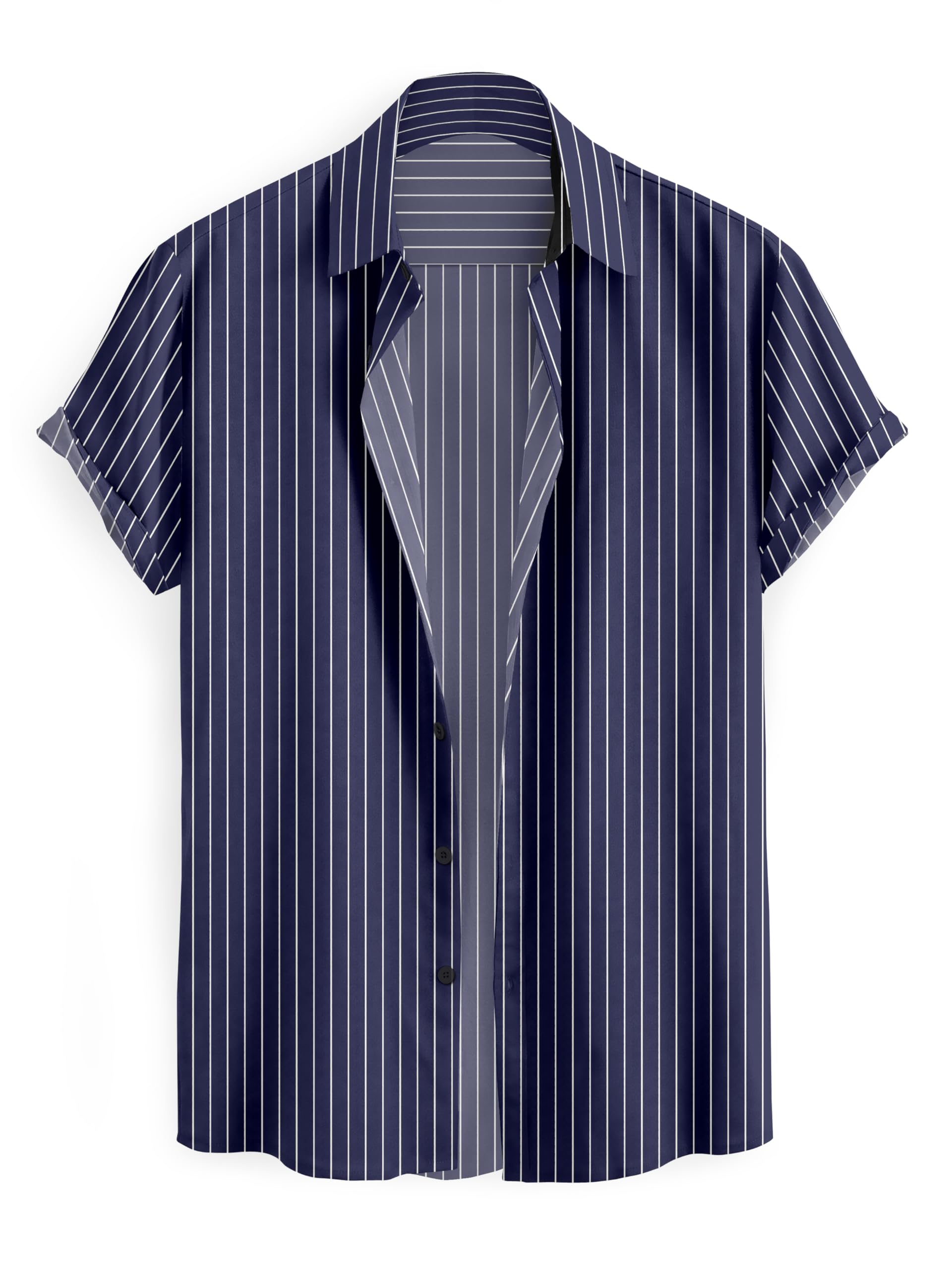 joliya Men Casual Printed Lycra Slim Fit Stylish Look Half Sleeve Spread Collar Shirt-picture-35