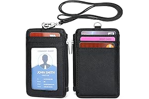 PU Leather ID Badge Holder
