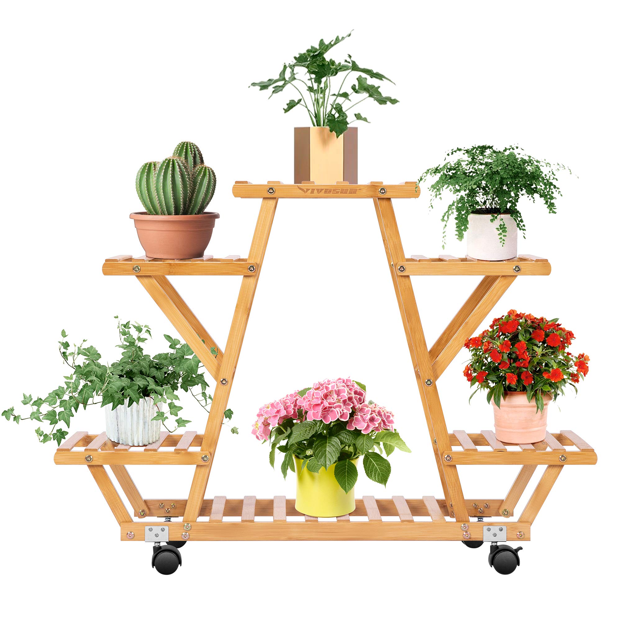 Amazon.com : VIVOSUN Bamboo Plant Stand 6 Tier 6 Potted for Indoor