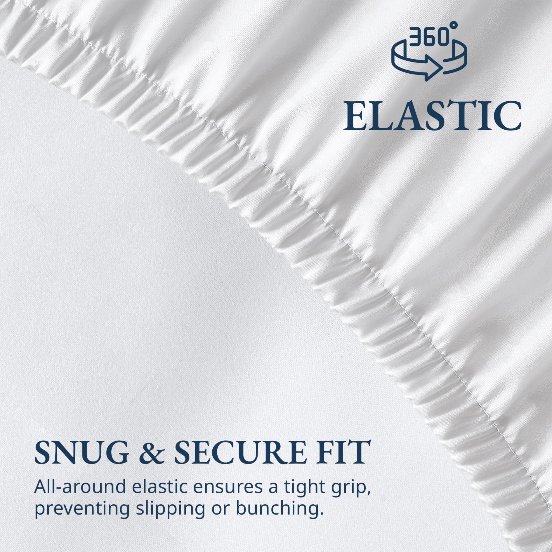Lane Linen Spannbettlaken für Super-Kingsize-Betten mit Fadenzahl 1000 – 100 % ägyptische Baumwolle, extra tiefe Tasche mit 38 cm, weich und strapazierfähig mit elastischen Kanten, Hotelqualität