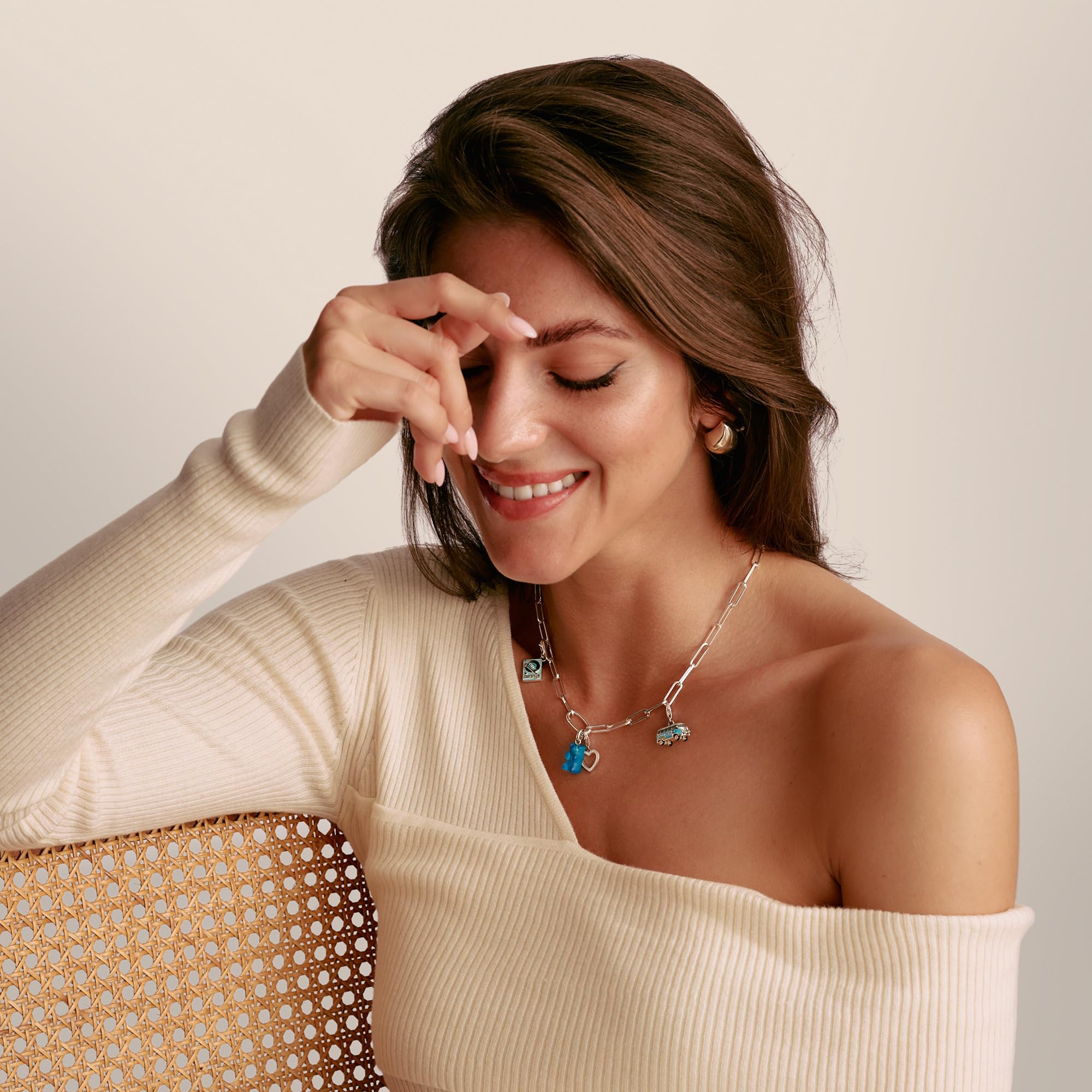 THOMAS SABO Charm-Kette Paperclip mit einem Connect Link Silber Recyceltes 925 Silber