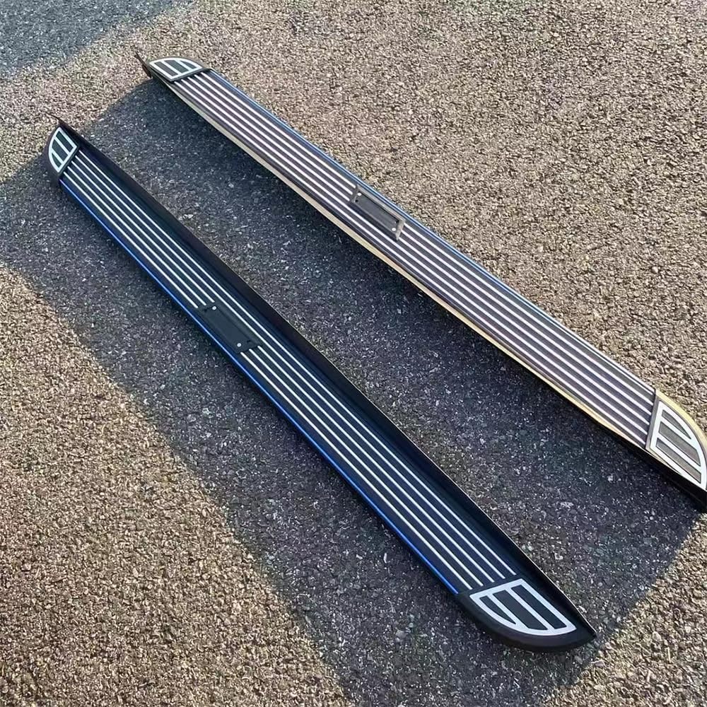 Fit for Hyundai Santa Fe 2019-2023 Aluminium Fixed Running Board/Side Step Nerf Bar-Complete Kit-Car Accessories(Blue and White Line Clause)(ZYL)