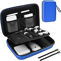 Vista 16 de ProCase Hard Travel Electronic Organizer Case for MacBook Power Adapter Chargers Cables Power Bank Apple Magic Mouse Apple Pencil USB Flash Disk SD