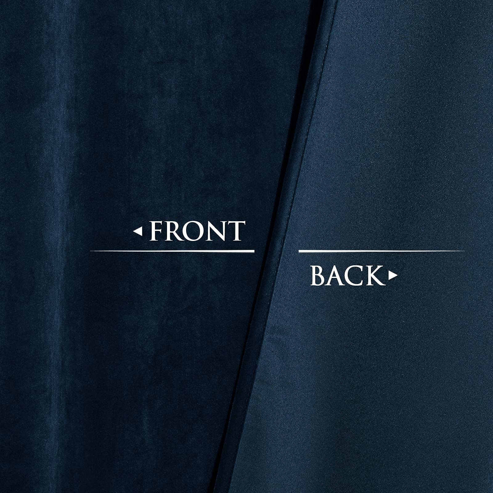 StangH Navy Blue Velvet Curtains 84 inches - Image 4