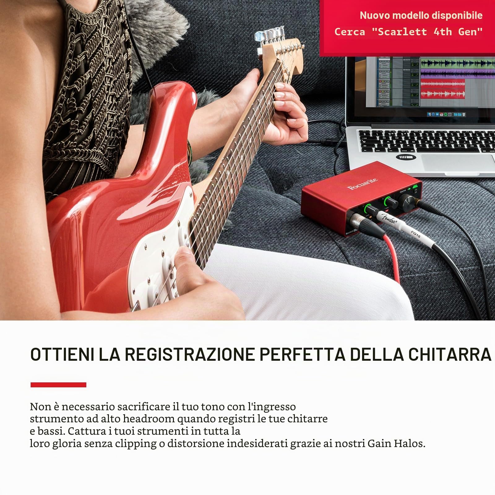 Focusrite Scarlett Solo Studio (terza Generazione), pacchetto Interfaccia Audio USB - Per Chitarristi, Cantanti E Produttori, Con Microfono A Condensazione E Cuffie, Per Registrare