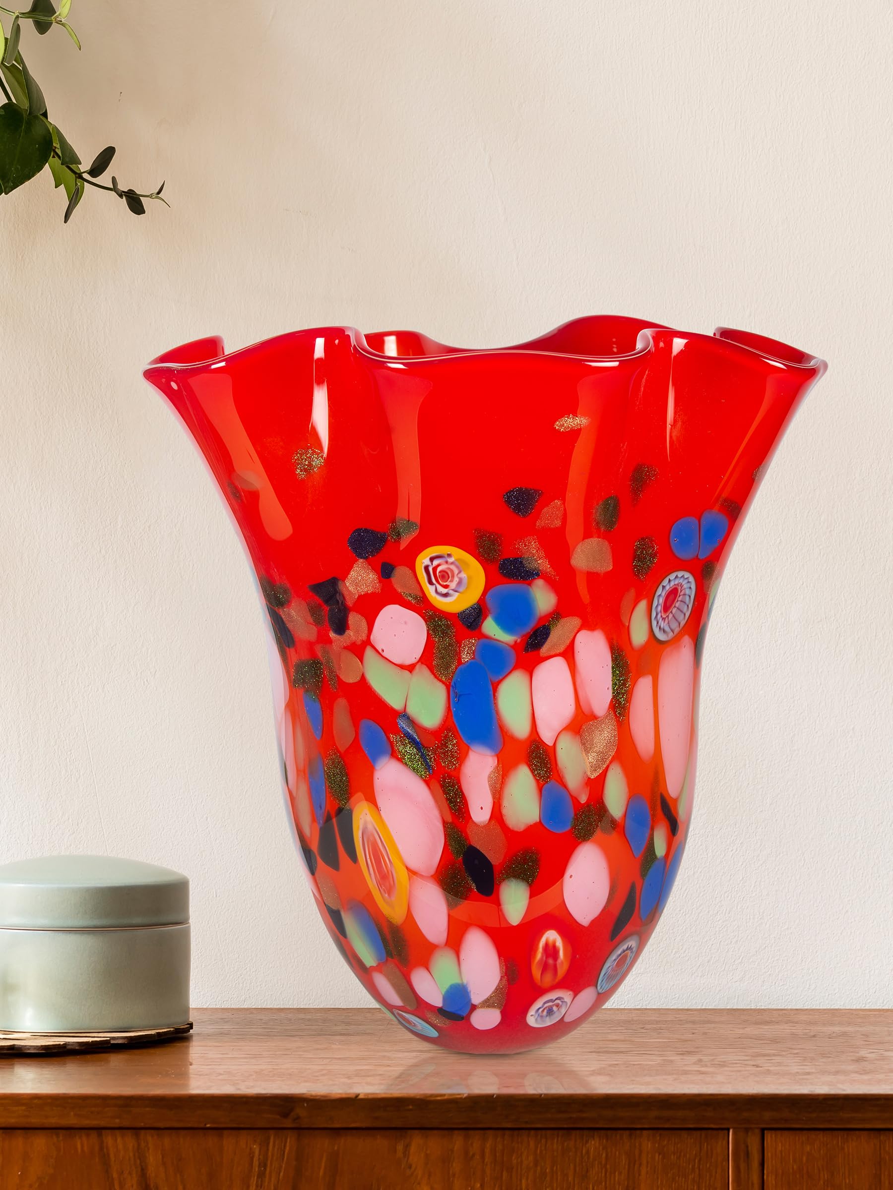 Amazon.com: Dale Tiffany AV22247 Art Glass Vase 14.5