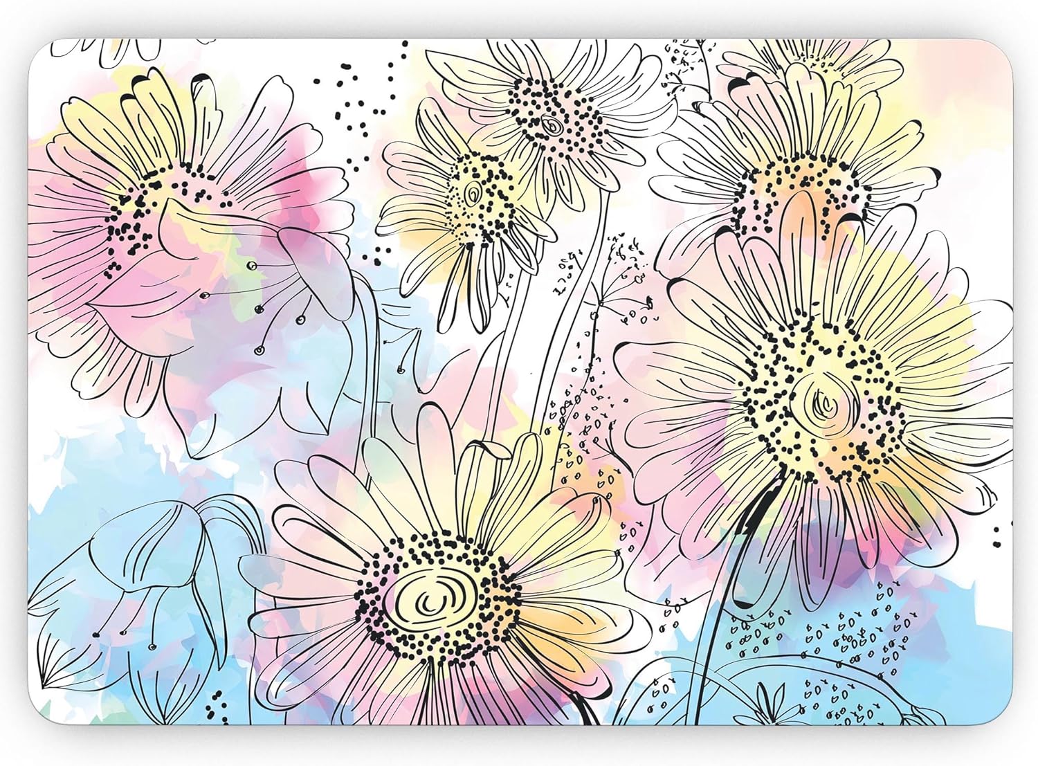 DesignSkinz - Compatible with MacBook Air 15" M3 (A3114) - Skin Decal Protective Scratch Resistant Vinyl Wrap - Colorful Watercolor Floral