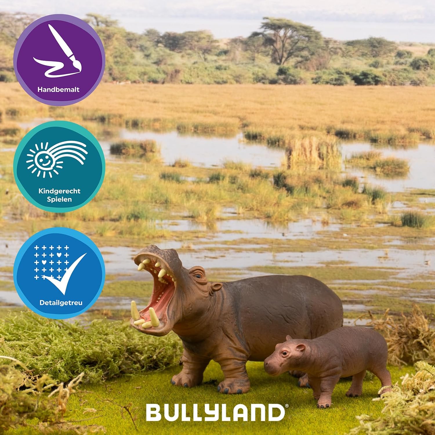 Bullyland Hippopotamus Action Figure