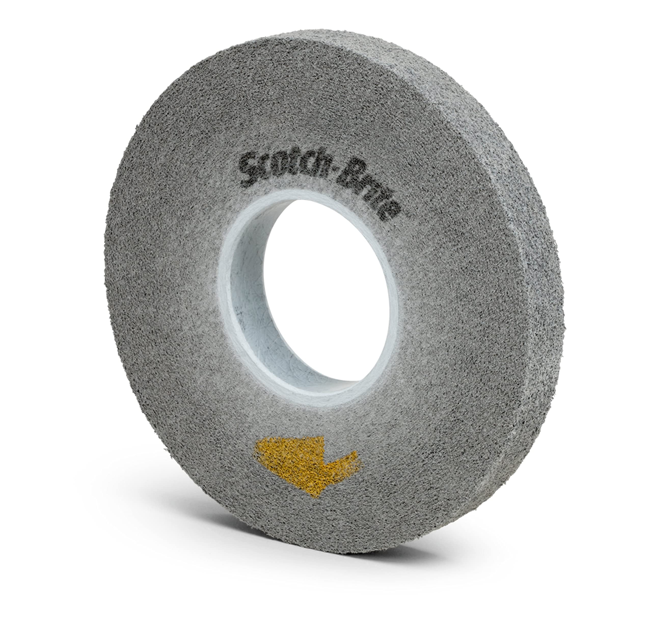 3M Scotch-Brite Convolute Silicon Carbide Soft EXL Pro Deburring Wheel - Fine Grade - Arbor Attachment - 8 in Dia 3 in Center Hole - Thickness 1 in - 4500 Max RPM - 94918 [PRICE is per WHEEL]