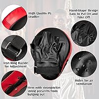 Vista 5 de Juego de Manoplas de Boxeo 10 en 1, Almohadillas de Patada Taekwondo, Manoplas de Boxeo, Almohadillas de Enfoque, Guantes de Boxeo, Protector