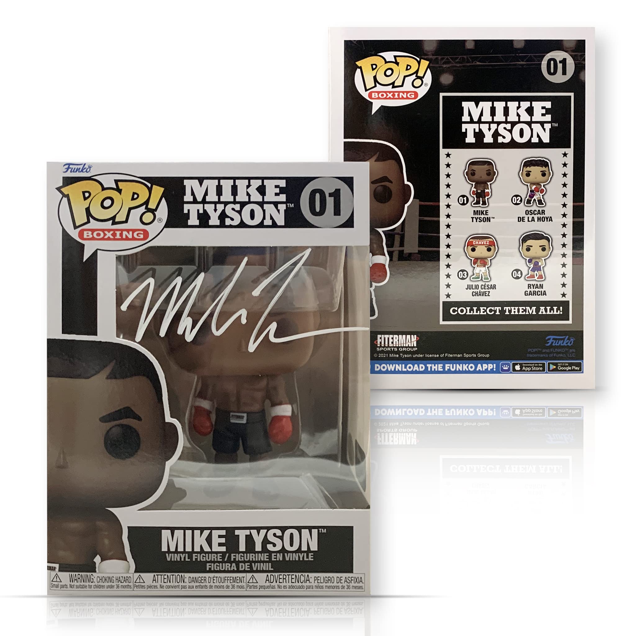 Mike Tyson Autographed Boxing Signed POP 01 Beckett COA