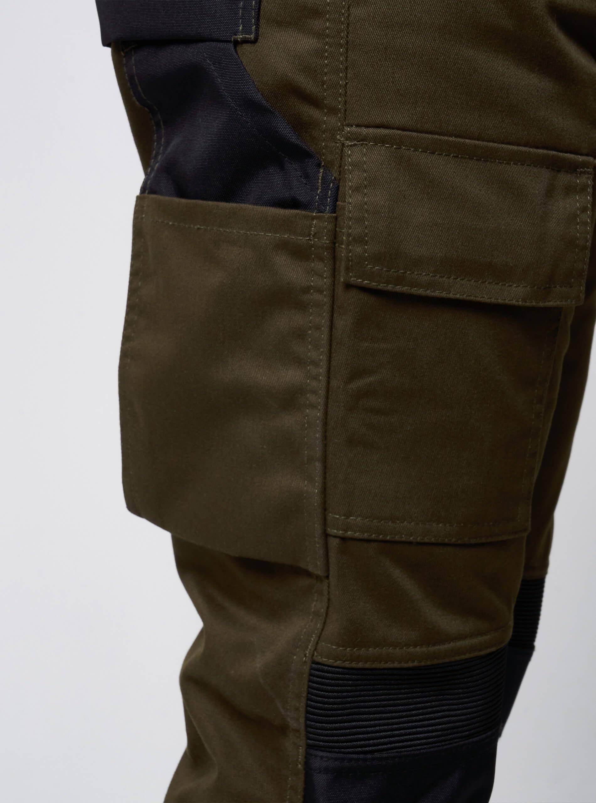 JACK PYKE Pantaloni tecnici da lavoro da uomo, resistenti, in policotone, con ginocchia rinforzate, pannelli elasticizzati e tasche per attrezzi, pantaloni cargo per agricoltura, edilizia, verde