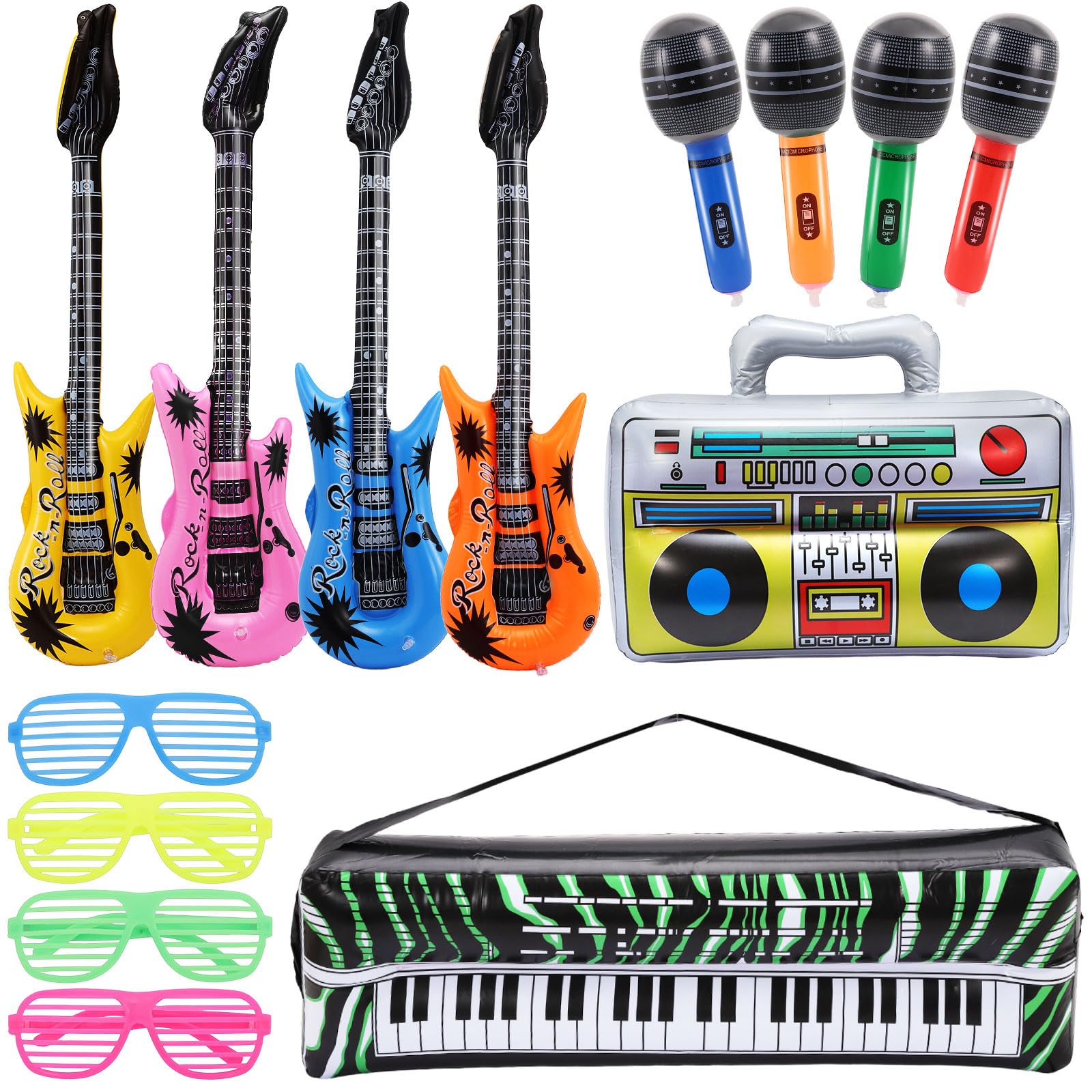 Guitarra inflable de 14 piezas