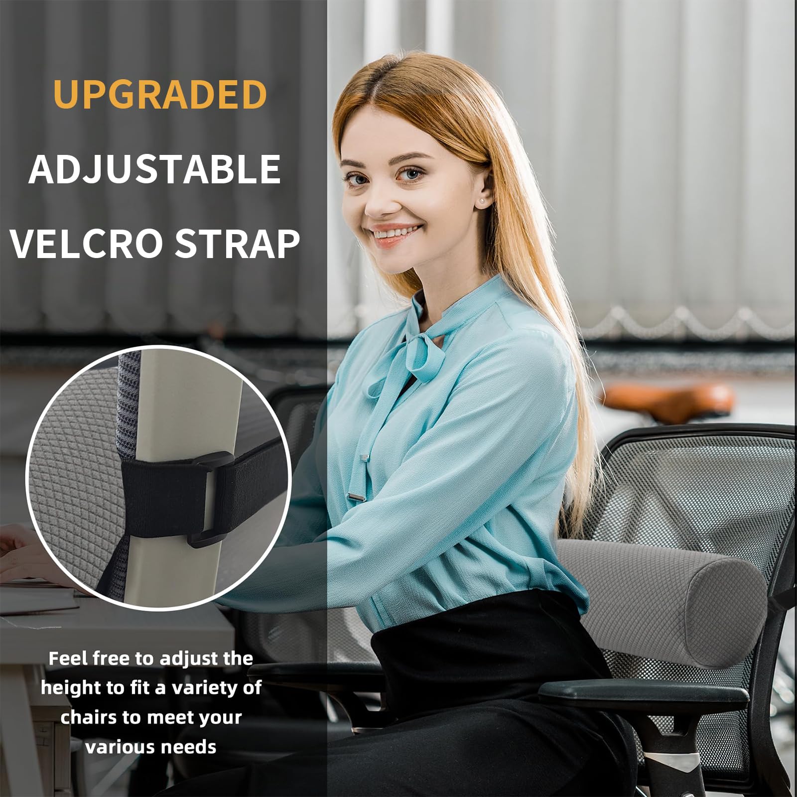 Ergonomisches Lordosekissen Mit Bezug, Lendenkissen Auto Mit Gurt, Rückenstütze Für Sofa Auto, Rückenkissen Gegen Schmerzen, Bandscheibenwürfel, Uplift Kissen