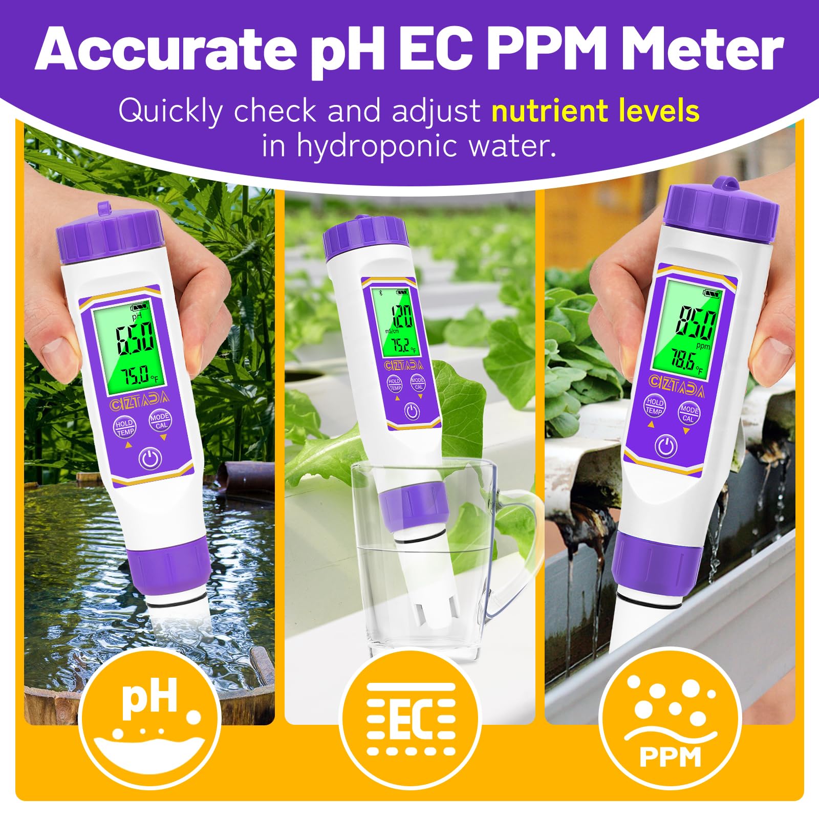 Smart pH EC Meter for Hydroponics - Buy Now -3