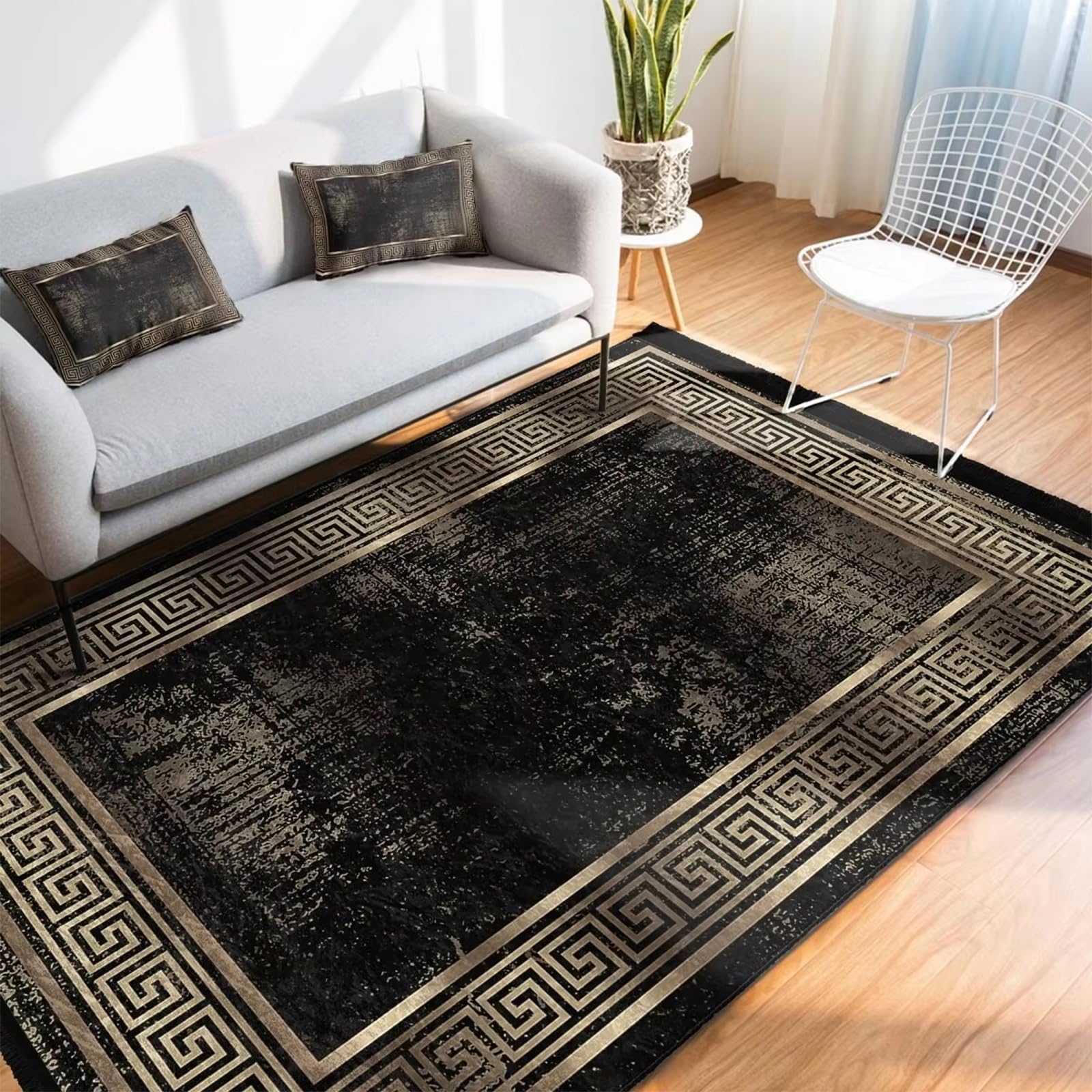 Tapis bohème doré pour salon et chambre : transformez votre intérieur avec style