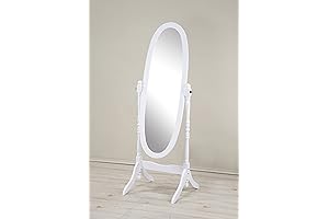 Roundhill Furniture White Full Length Mirror - A Luxurious Reflection in Traditional Elegance