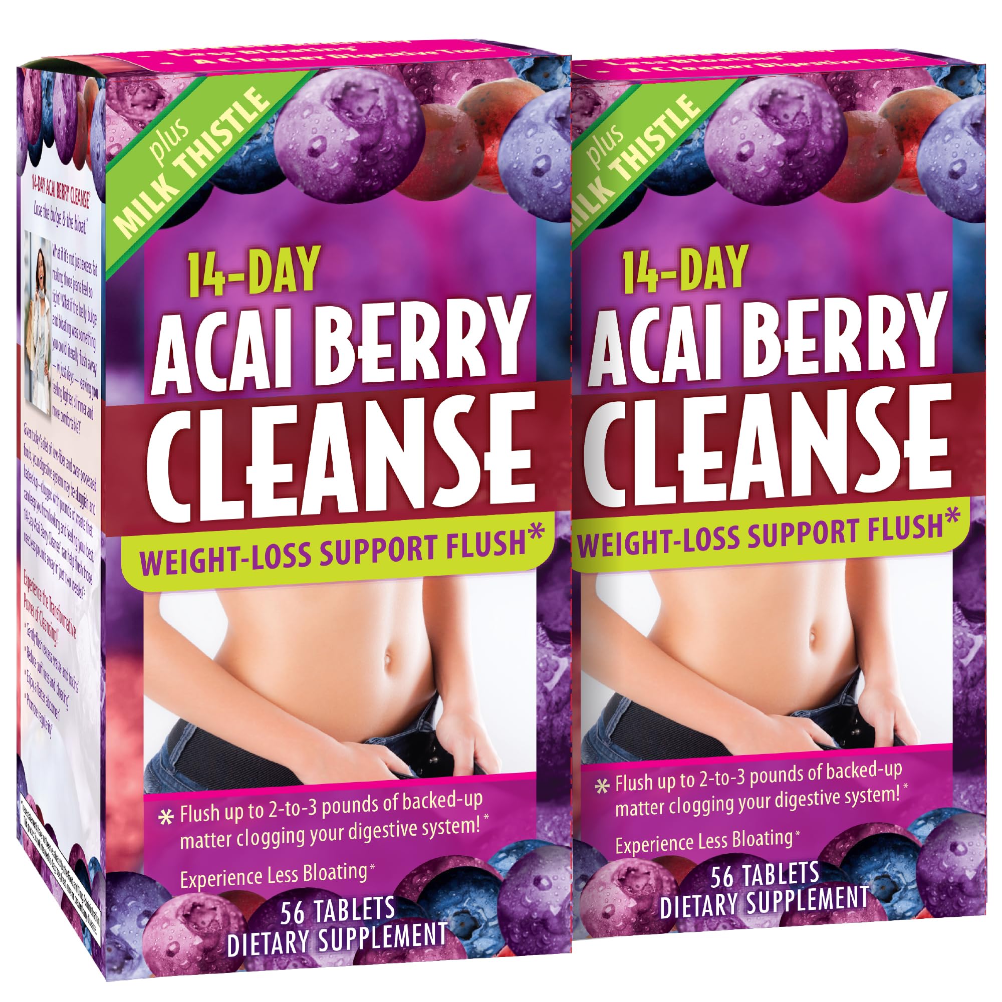 Applied Nutrition Day Acai Berry Cleanse Tablets Tablets Pack of 2 Multi