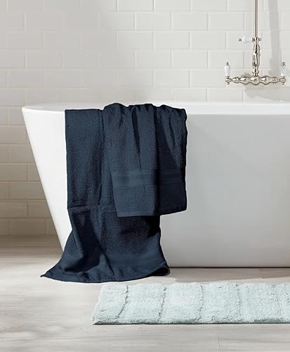 Miniatura 4 de Juego de toallas de 8 piezas, 100% algodón hilado en anillo, 2 toallas de baño de 27 x 54 pulgadas, 2 toallas de mano de 16 x 28 pulgadas y 4 paños