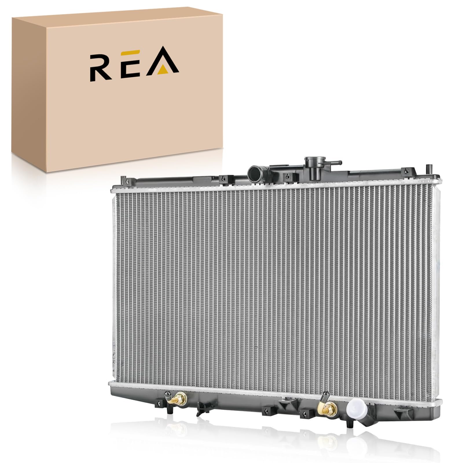 Engine Coolant Radiator Assembly with Transmission Oil Cooler Compatible with Honda Accord 1998 1999 2000 2001 2002 L4 2.3L, Automatic Transmission Replace# 19010PAAA03, 19010PAAA51, 19010PAAA53
