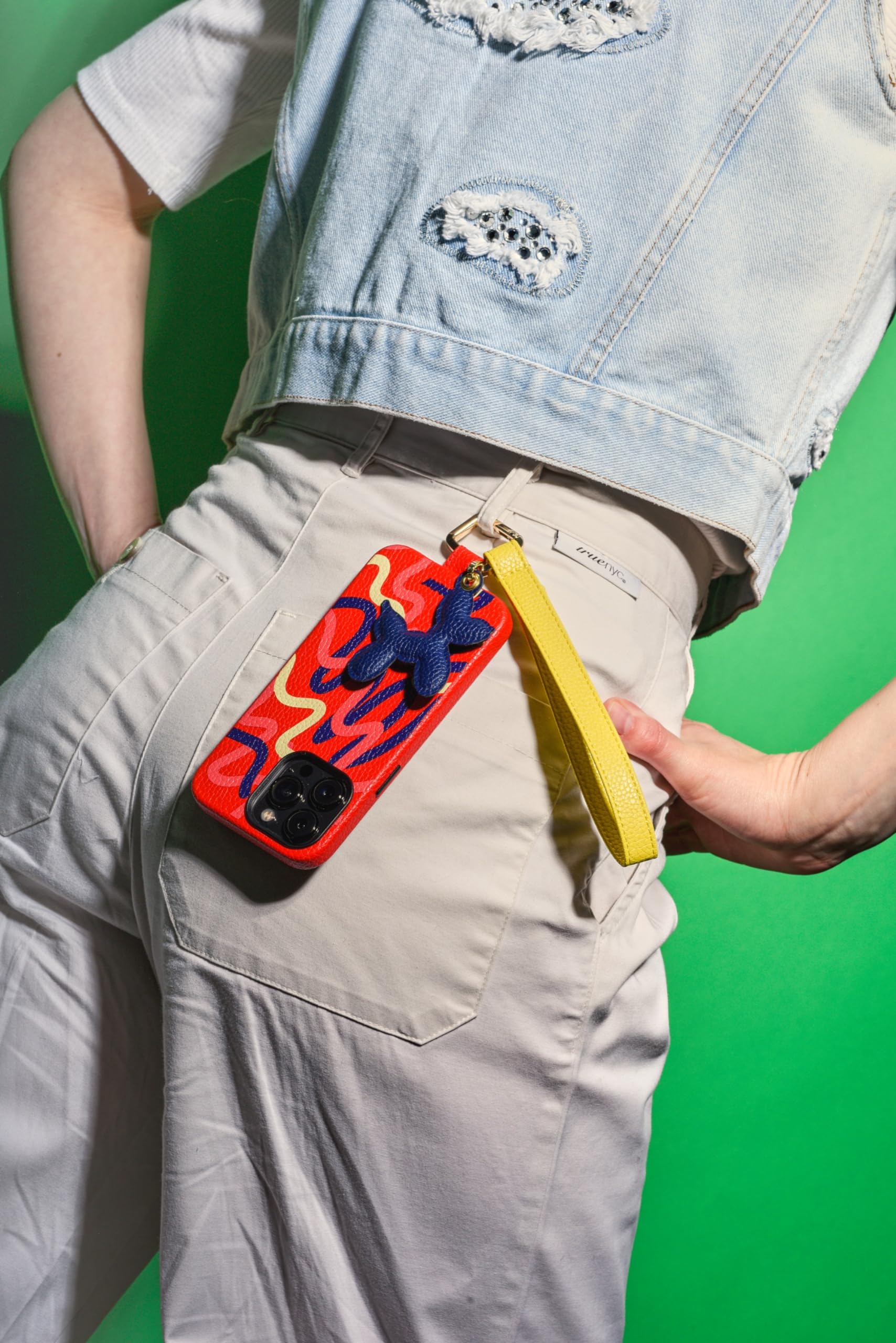 Charm Cane Palloncino Per Smartphone - Con Moschettone Oro, Materiale Effetto Pelle - Colore Rosa - Foto 6