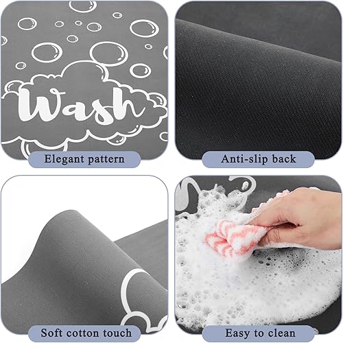 Miniatura 2 de 2 fundas para lavadora y secadora, protector superior antideslizante para lavadora, a prueba de polvo, de secado rápido, para lavandería, cocina