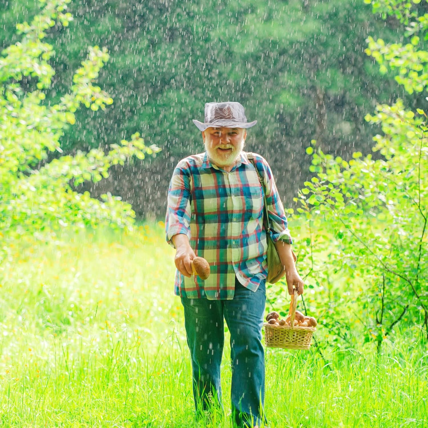 Geyoga 4 Pieces Cowboy Hat Rain Covers Plastic Protectors Cowboy Hat Covers for Storage Gray(X Large) - Image 5