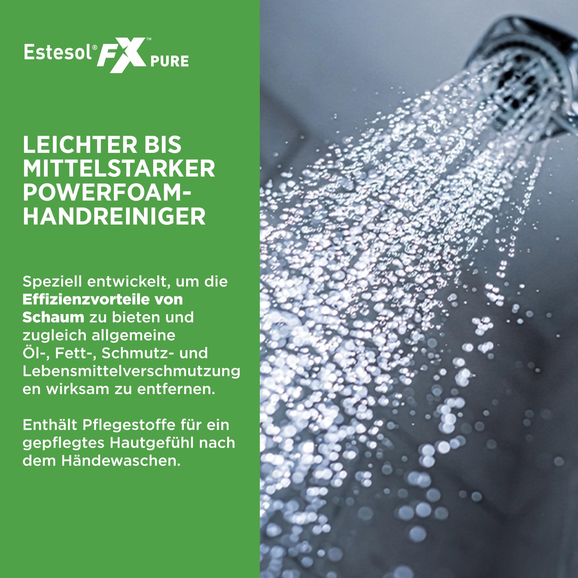 SC Johnson Professional Estesol FX Pure – Lösemittelfreier Power-Schaumhandreiniger – Für leichte bis mittlere Verschmutzungen – Parfümfrei – Kartusche 1 L – Für gewerbliche Anwendung