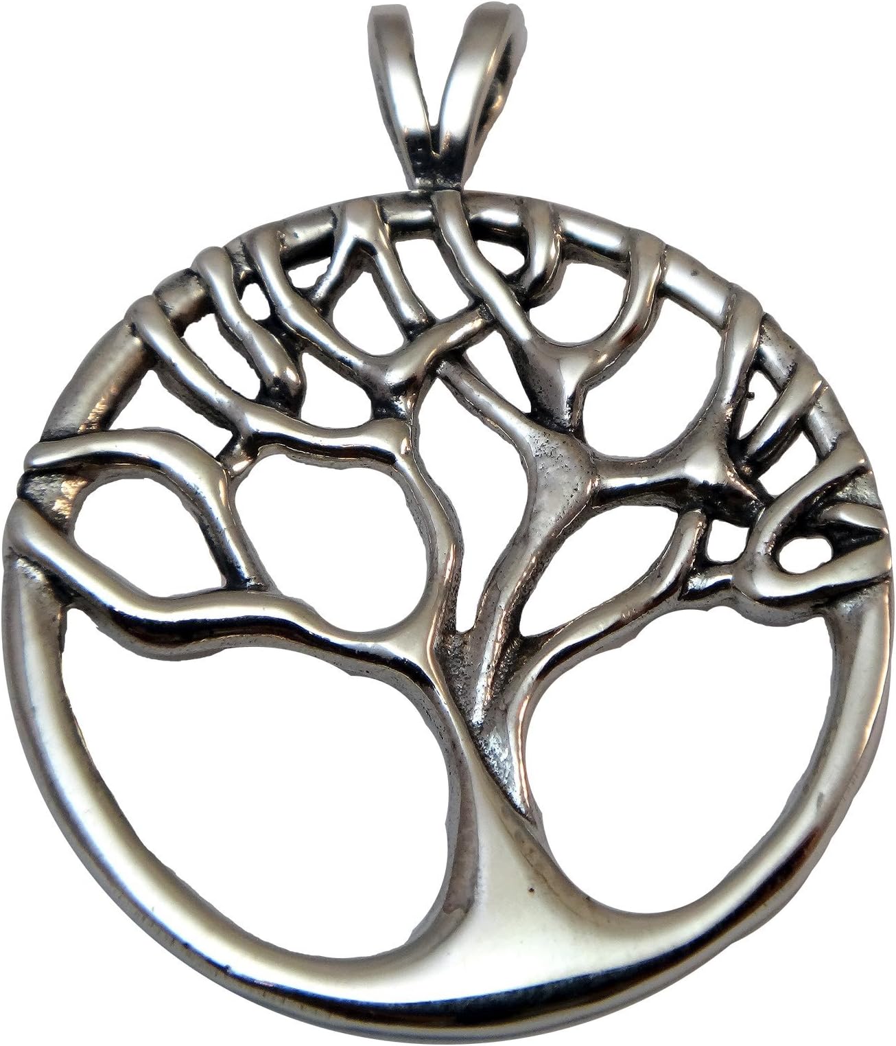 1.25" x 1" Sterling Silver Tree of Life Necklace Pendant
