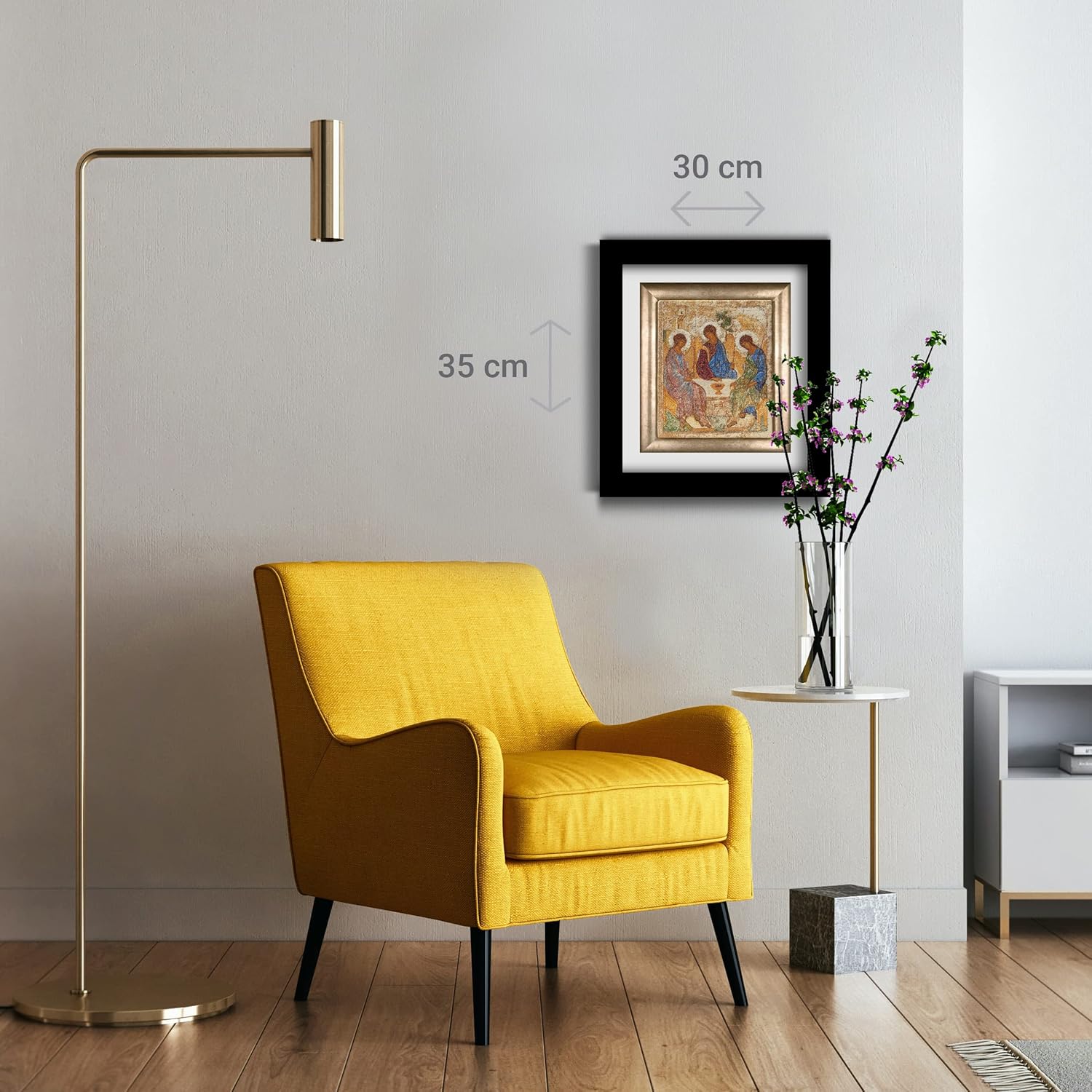 Thea Gouverneur - Counted Cross Stitch Kit - The Holy Trinity - Aida - 18 Count - Embroidery Kits for Adults - Crafts - DMC Embroidery Threads and Other Cross Stitch Supplies Included - 570A