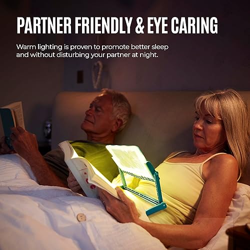 Miniatura 41 de MAGNIPROS Lupa de página LED grande patentada 5X con soporte desmontable Cuidado de los ojos, 3 modos de luz de color y lente antirreflejo