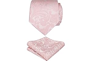 Paisley Blush Pink Tie for Men