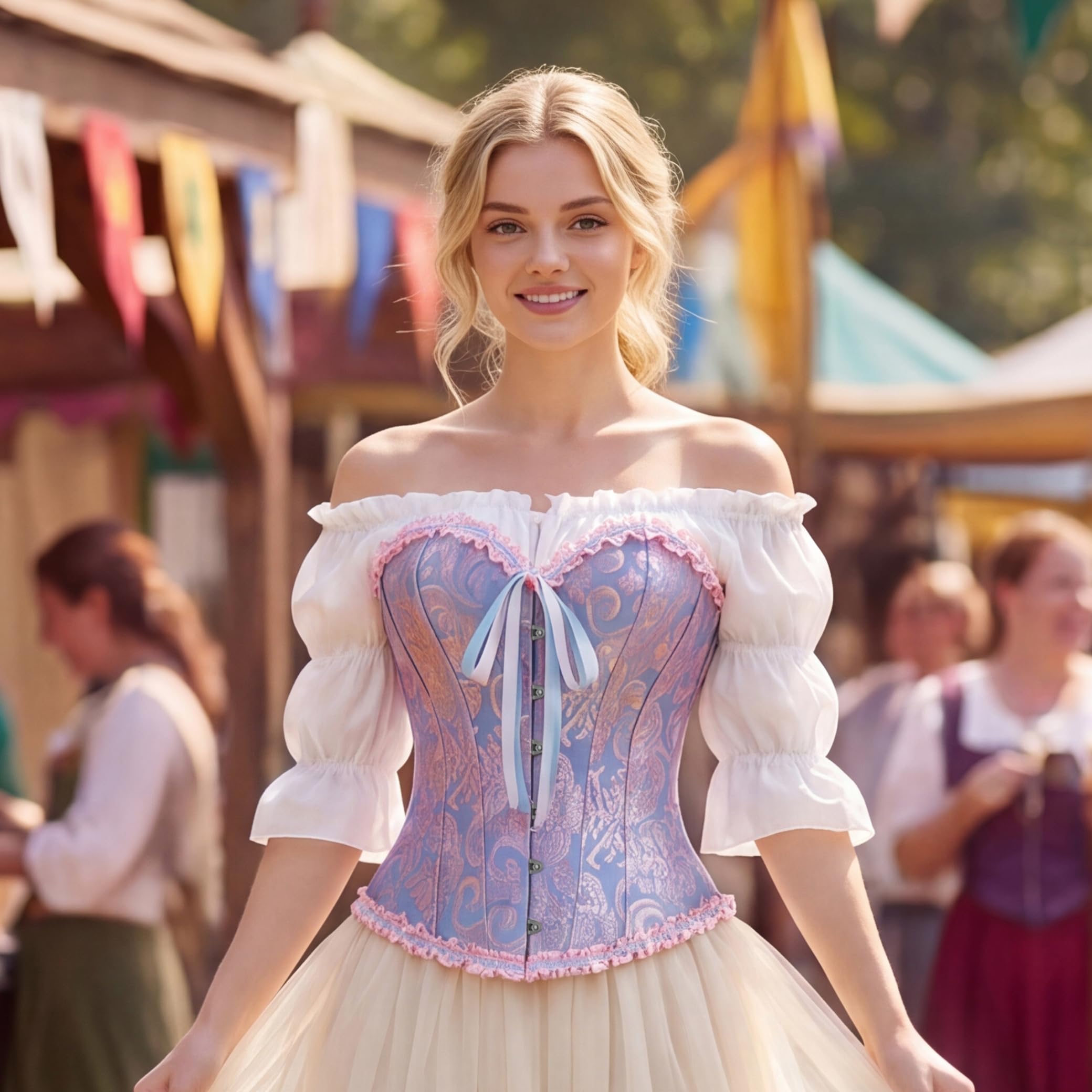 Kranchungel Gorset dla kobiet, seksowny gorset z koronką, koronkowy gorset w talii, bielizna modelująca