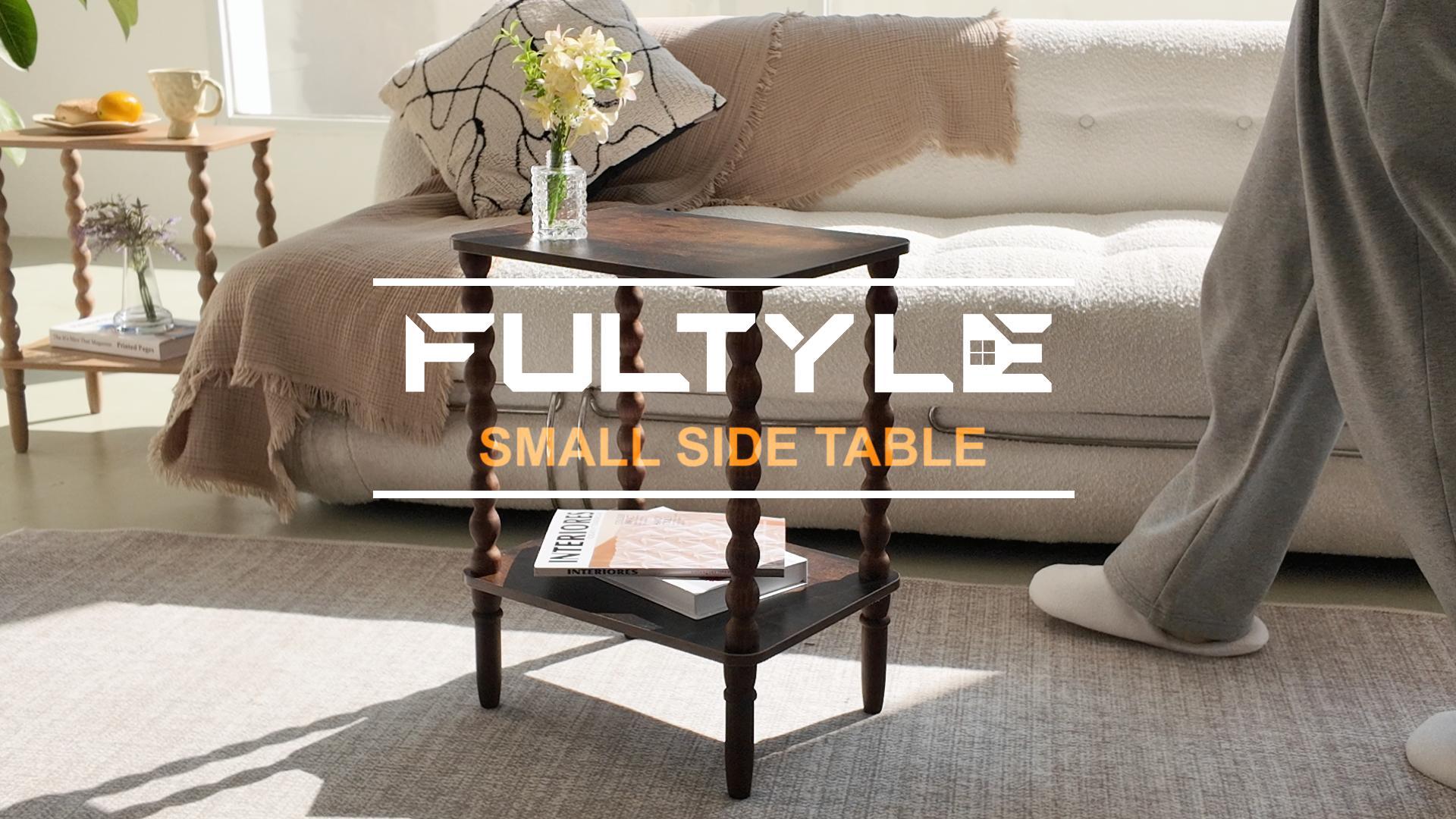 Amazon.com: Fultyle End Tables Set of 2, Small Side Table with