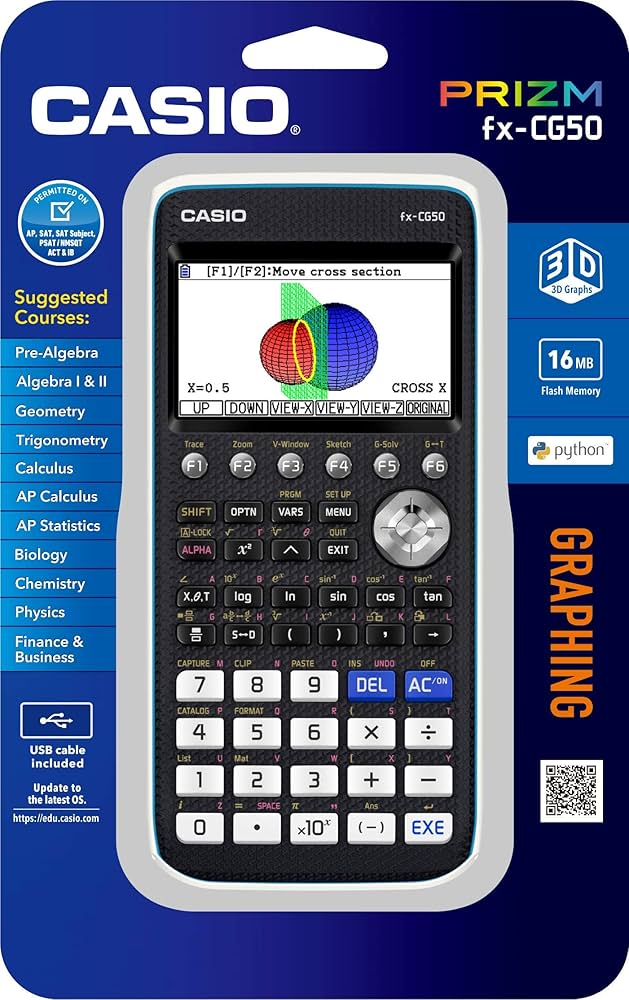 Amazon | カシオ Casio Prizm fx-CG50 | グラフ電卓 | 文房具