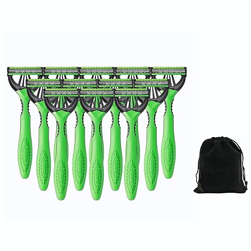 Schick Xtreme 3 Original Razor Maquinilla de afeitar desechable para pieles sensibles, 12 unidades, incluye bolsa para almacenamiento