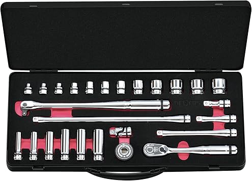 Amazon 京都機械工具 Ktc ソケットレンチセット ネプロス Ntb3x26az 差込角 9 5mm ケース付 26点 1セット ソケットレンチ