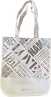lululemon Medium LOVE Breathe Deeply Tote Bag Red Silver Black White (White/Silver)