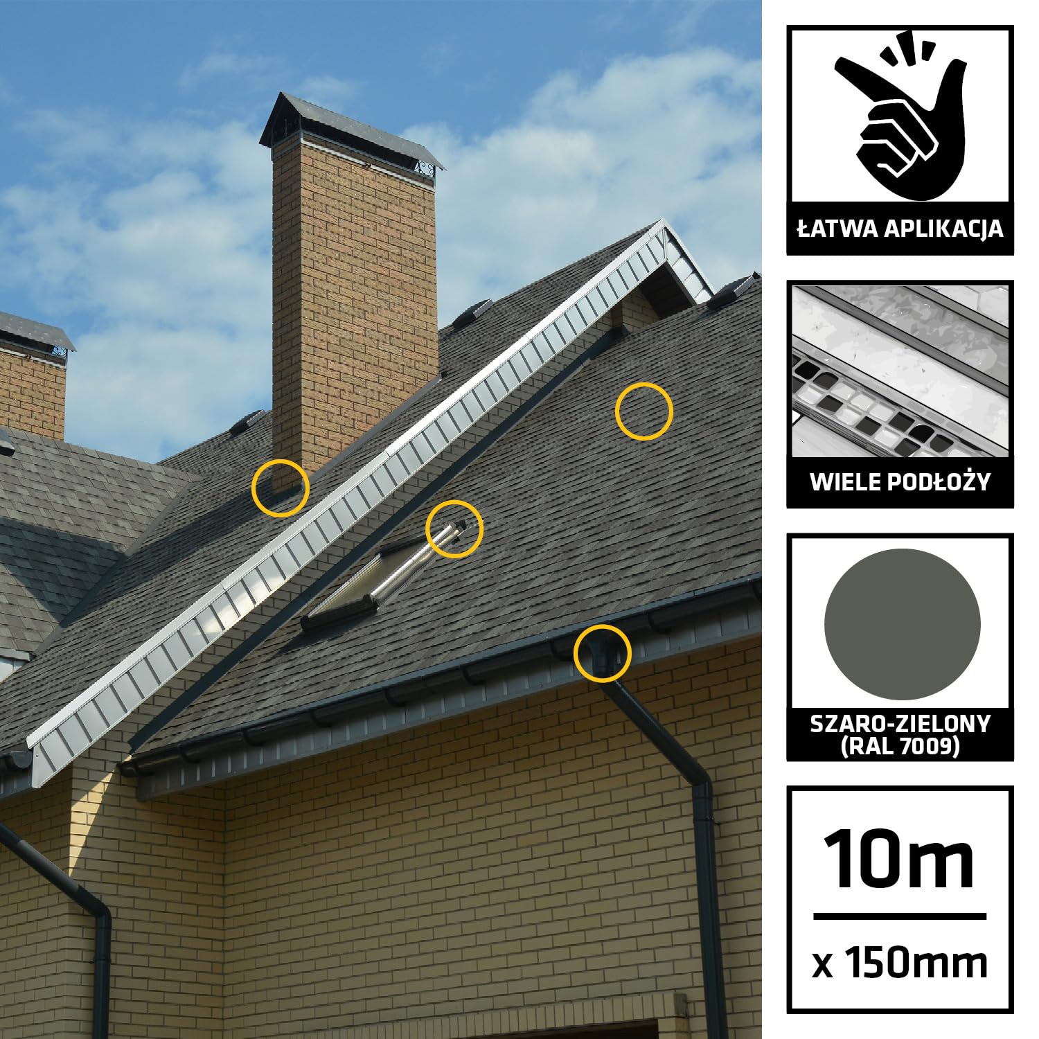 SIKA - Taśma uszczelniająca - Sika MultiSeal - Szara - 10m x 150mm | Samoprzylepna taśma bitumiczna - Odporna na UV - Łatwa aplikacja - Do uszczelnień i napraw